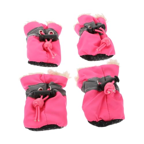 HOMOBABE 4 Stück Haustier Schuhüberzüge rutschfeste Turnschuhe Welpenschuhe Hunde Schneeschuhe Warme Hunde Und Katzenschuhe Hunde Schneeausrüstung Hunde Schneestiefel Hundesocken HOMOBABE 4 Stück Haustier Schuhüberzüge rutschfeste Turnschuhe Welpenschuhe Hunde Schneeschuhe Warme Hunde Und Katzenschuhe Hunde Schneeausrüstung Hunde Schneestiefel Hundesocken von HOMOBABE