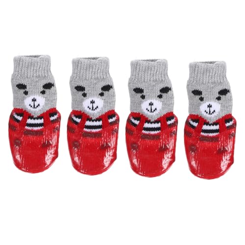 HOMOBABE 4 Stück Haustier wasserdichte Schuhe Und Socken Hundesocke Pfotenpolster Für Hunde Für Heiße Straßen Hundefußpolster Katzenstiefel Hundepfotenschuhe Rot Baumwolle HOMOBABE 4 Stück Haustier wasserdichte Schuhe Und Socken Hundesocke Pfotenpolster Für Hunde Für Heiße Straßen Hundefußpolster Katzenstiefel Hundepfotenschuhe Rot Baumwolle von HOMOBABE