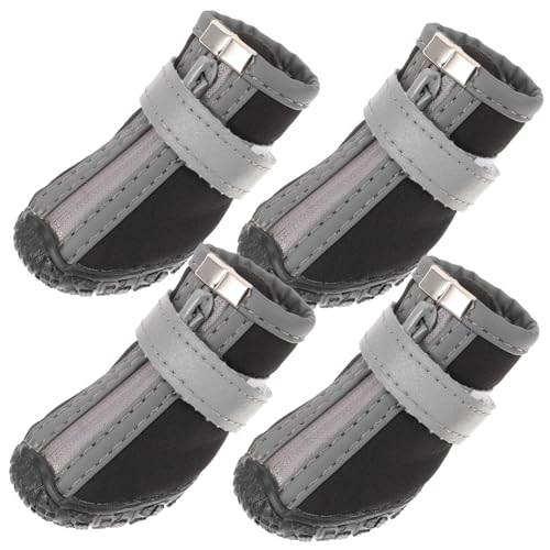 HOMOBABE 4 Stück Haustierschuhe Haustierbedarf Welpe Auto Booties Hunde Beschützer Schutz Katzenschuhe Schuhe Für Katzen Gummi Black HOMOBABE 4 Stück Haustierschuhe Haustierbedarf Welpe Auto Booties Hunde Beschützer Schutz Katzenschuhe Schuhe Für Katzen Gummi Black von HOMOBABE