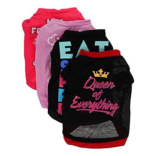 HOMOBABE 4 Stück Haustierweste hundepullover hundepulli Hundeshirt Haustierbekleidung Hundewelpen-Sweatshirt Welpenspielzeug heiser Hunde-Pullover-Kleidung Hunde-Outfit Polyester Baumwolle HOMOBABE 4 Stück Haustierweste hundepullover hundepulli Hundeshirt Haustierbekleidung Hundewelpen-Sweatshirt Welpenspielzeug heiser Hunde-Pullover-Kleidung Hunde-Outfit Polyester Baumwolle von HOMOBABE