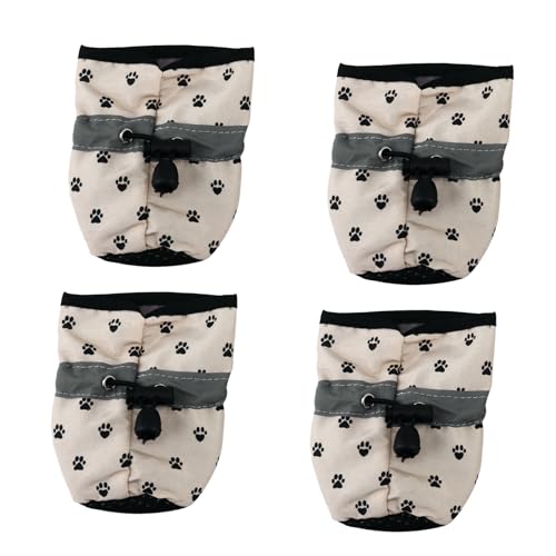HOMOBABE 4 Stück Hundeschuhe Mit Weicher Sohle Wasserdicht Für Kleine Hunde Tierbedarf Pfoten Hundepfotenschutz Pfotenschutz Für Hunde Welpenschuhe Welpenstiefel Haustierschuhe von HOMOBABE