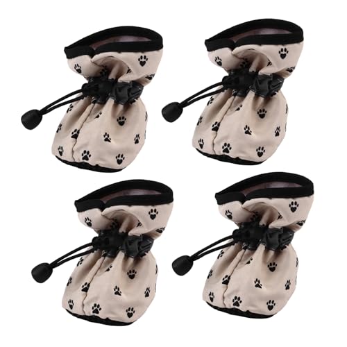HOMOBABE 4 Stück Hundeschuhe Mit Weicher Sohle Wasserdicht Tierbedarf Welpen Kleine Hundeschuhe Hundepfotenschutz Pfotenschutz Haustierschuhe Stiefel Für Hunde Hundestiefel von HOMOBABE