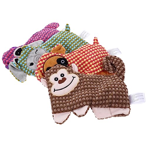 HOMOBABE 4 Stück Hundespielzeug für Kauer Welpe Hundespielzeug für kleine Hunde quietschend Zahnen Dog chew Toy hundekauspielzeuge Kauspielzeug ohne Füllung Beißspielzeug ohne Füllung Stoff HOMOBABE 4 Stück Hundespielzeug für Kauer Welpe Hundespielzeug für kleine Hunde quietschend Zahnen Dog chew Toy hundekauspielzeuge Kauspielzeug ohne Füllung Beißspielzeug ohne Füllung Stoff von HOMOBABE