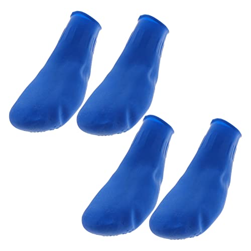 HOMOBABE 4 Stück Hundestiefel hundeschuhe Dog Shoes Booties für Hunde Hundesocke Regenstiefel für Schuhe für Hund Pfoten Haustier Griff Gummistiefel Schuhe für Hunde Stiefel für Hunde Blue von HOMOBABE