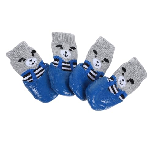 HOMOBABE 4 Stück Kleine Hundebereich Hund Sandalen rutschfeste Socken Für Hunde Hundesocke Hundeschuhe Für Heißes Pflaster Hundeschuhe Für Hartholzböden Sky-Blue Baumwolle HOMOBABE 4 Stück Kleine Hundebereich Hund Sandalen rutschfeste Socken Für Hunde Hundesocke Hundeschuhe Für Heißes Pflaster Hundeschuhe Für Hartholzböden Sky-Blue Baumwolle von HOMOBABE