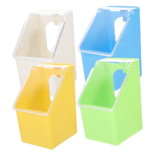 HOMOBABE 4 Stück Multifunktionale Vogel Futterspender mit Deckel Kreative Futterstation für Tauben Wasser und Futterschalen Blau Gelb Grün und Weiß Praktisch und Einfach zu Reinigen HOMOBABE 4 Stück Multifunktionale Vogel Futterspender mit Deckel Kreative Futterstation für Tauben Wasser und Futterschalen Blau Gelb Grün und Weiß Praktisch und Einfach zu Reinigen von HOMOBABE