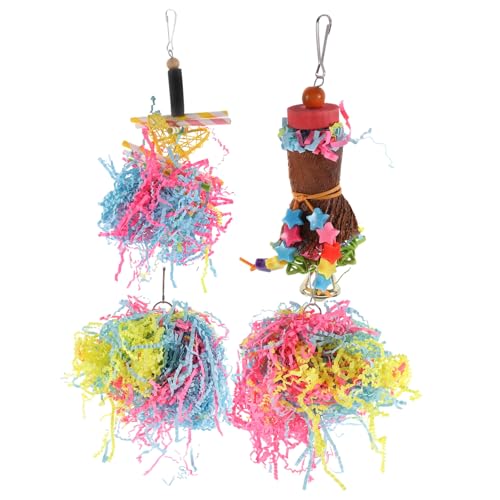 HOMOBABE 4 Stück Papagei Kauspielzeug Vogel Papagei Schaukel Zerkleinerungsspielzeug Für Papageienkäfige Groß Papagei Vogelspielzeug Für Zur Vogelsuche Hölzern HOMOBABE 4 Stück Papagei Kauspielzeug Vogel Papagei Schaukel Zerkleinerungsspielzeug Für Papageienkäfige Groß Papagei Vogelspielzeug Für Zur Vogelsuche Hölzern von HOMOBABE