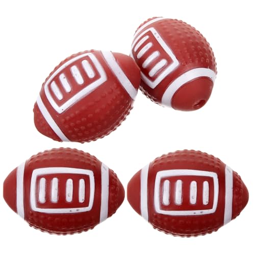 HOMOBABE 4 Stück Quietschendes Rugby Ball Kauspielzeug für Welpen Langlebig und Sicher Fördert und Training für Kleine bis Große HOMOBABE 4 Stück Quietschendes Rugby Ball Kauspielzeug für Welpen Langlebig und Sicher Fördert und Training für Kleine bis Große von HOMOBABE