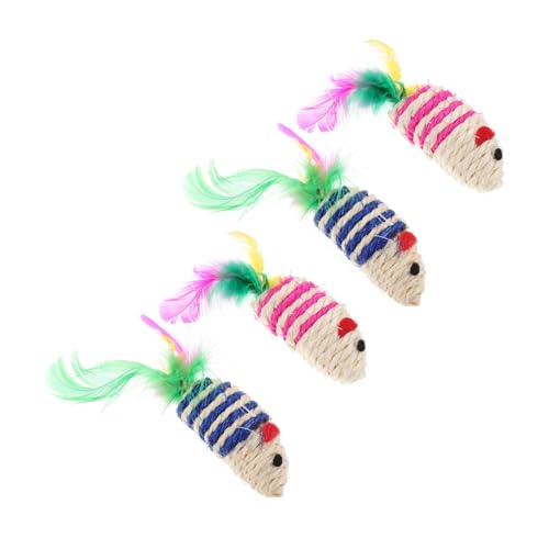 HOMOBABE 4 Stück Simulation Klingende Und Katzenspielzeug Mäuse Katzen Katzenspielzeug Indoor Haustier Katze Stimulationsspielzeug Und Aktivitäten Katzenkram Kauen Plüsch Kätzchen HOMOBABE 4 Stück Simulation Klingende Und Katzenspielzeug Mäuse Katzen Katzenspielzeug Indoor Haustier Katze Stimulationsspielzeug Und Aktivitäten Katzenkram Kauen Plüsch Kätzchen von HOMOBABE