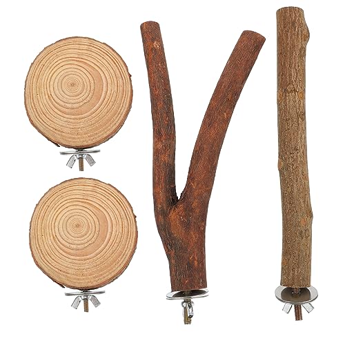 HOMOBABE 4stücke Papageien Sitzstangen Aus Naturholz Kauspielzeug Für Vögel Für Wellensittiche Und Andere Kleintiere Fördert Natürliche Schnabel Und Krallenpflege HOMOBABE 4stücke Papageien Sitzstangen Aus Naturholz Kauspielzeug Für Vögel Für Wellensittiche Und Andere Kleintiere Fördert Natürliche Schnabel Und Krallenpflege von HOMOBABE