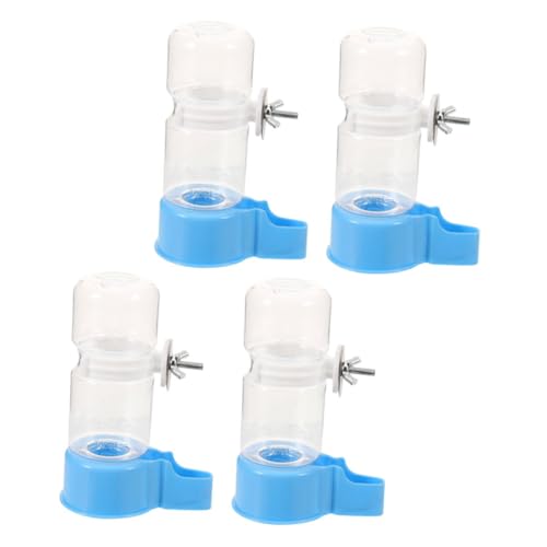 HOMOBABE 4 Stück Trinkbrunnen Für Papageien Vogelwasserflasche Wasserspender Für Vögel Automatischer Wasserspender Vogelwasserer Vogelkäfig -wasserspender Vogelkäfig -Feeder Abs Himmelblau von HOMOBABE