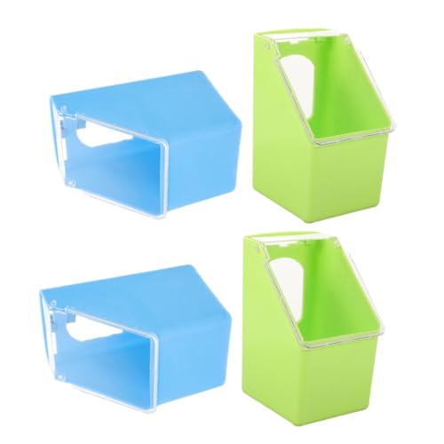 HOMOBABE 4 Stück Vogel Futter und Wasserbehälter für Käfige Multifunktionale Futterstation für Papageien und Kleine Vögel Einfach zu Reinigen für Haustiere und Tauben Grün Blau HOMOBABE 4 Stück Vogel Futter und Wasserbehälter für Käfige Multifunktionale Futterstation für Papageien und Kleine Vögel Einfach zu Reinigen für Haustiere und Tauben Grün Blau von HOMOBABE