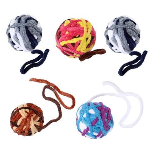 HOMOBABE 5 Stück Glockengarnkugel drinnen Plüsch Grube für Katzen Gefühlt groß Katzenballspielzeug für Wohnungskatzen Katzenball mit Glocke Katzengarnknäuel Katzenbälle mit Glocke HOMOBABE 5 Stück Glockengarnkugel drinnen Plüsch Grube für Katzen Gefühlt groß Katzenballspielzeug für Wohnungskatzen Katzenball mit Glocke Katzengarnknäuel Katzenbälle mit Glocke von HOMOBABE