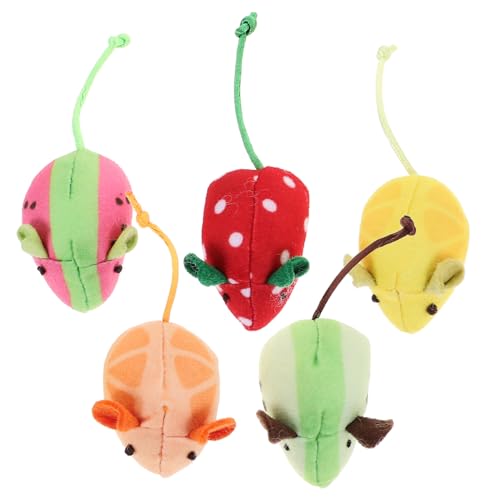 HOMOBABE 5stücke Teiliges Plüsch-katzenspielzeug Interaktive Katzenminze-mäuse Für Drinnen Fördert Spieltrieb Aktivität Von Kätzchen Attraktive Formen Erdbeere Wassermelone Kiwi HOMOBABE 5stücke Teiliges Plüsch-katzenspielzeug Interaktive Katzenminze-mäuse Für Drinnen Fördert Spieltrieb Aktivität Von Kätzchen Attraktive Formen Erdbeere Wassermelone Kiwi von HOMOBABE