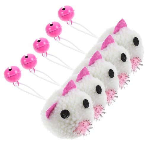HOMOBABE 5stücke Katzenmaus Spielzeug Weiche Plüsch Mäuse Mit Glocke Für Katzen Interaktives Katzenspielzeug Für Drinnen Aktivität Und Spaß HOMOBABE 5stücke Katzenmaus Spielzeug Weiche Plüsch Mäuse Mit Glocke Für Katzen Interaktives Katzenspielzeug Für Drinnen Aktivität Und Spaß von HOMOBABE