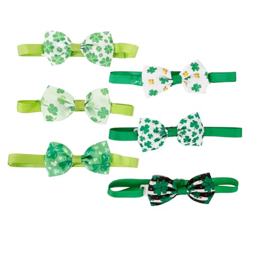 HOMOBABE 6 Stück Haustier Fliege für Hundezubehör Welpe Fliege Krawatten Grün bandfeile ziehschleifenband partyhüte festkleidung St Patrick Tageshaustier-Krawatte Hundebögen Polyester Green HOMOBABE 6 Stück Haustier Fliege für Hundezubehör Welpe Fliege Krawatten Grün bandfeile ziehschleifenband partyhüte festkleidung St Patrick Tageshaustier-Krawatte Hundebögen Polyester Green von HOMOBABE