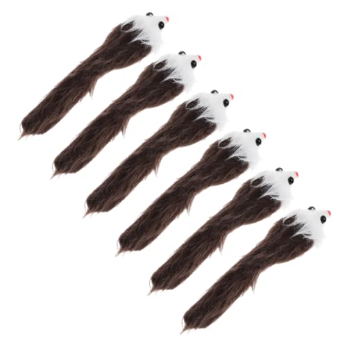 HOMOBABE 6 Stück Katze Kauspielzeug Katzenspielzeug für Wohnungskatzen, Kätzchen Katzenspielzeug mit Katzenminze drinnen Kitten Funny Toys Mäuse Plüschtiere für Katzen HOMOBABE 6 Stück Katze Kauspielzeug Katzenspielzeug für Wohnungskatzen, Kätzchen Katzenspielzeug mit Katzenminze drinnen Kitten Funny Toys Mäuse Plüschtiere für Katzen von HOMOBABE