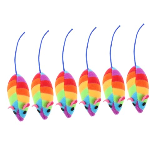 HOMOBABE 6stücke Katzenspielzeug Teiliges Aus Weichem Plüsch Mit Katzenminze Interaktive Spielmäuse Für Katzen Zum Spielen Kratzen Und Kauen Für Drinnen HOMOBABE 6stücke Katzenspielzeug Teiliges Aus Weichem Plüsch Mit Katzenminze Interaktive Spielmäuse Für Katzen Zum Spielen Kratzen Und Kauen Für Drinnen von HOMOBABE