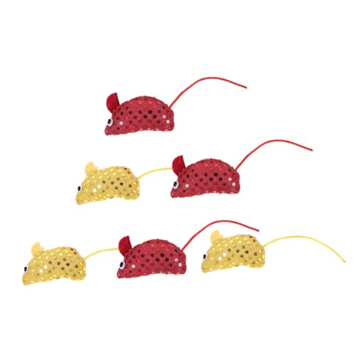 HOMOBABE 6stücke Katzenminze Spielzeug Mäuse Aus Weichem Mit Glitzer Interaktive Katzenspielzeuge Für Drinnen Für Katzen Und Kätzchen Fördert Spieltrieb Und Bewegung HOMOBABE 6stücke Katzenminze Spielzeug Mäuse Aus Weichem Mit Glitzer Interaktive Katzenspielzeuge Für Drinnen Für Katzen Und Kätzchen Fördert Spieltrieb Und Bewegung von HOMOBABE