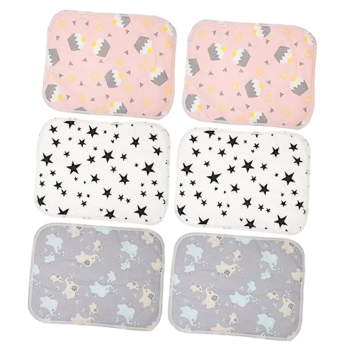 HOMOBABE 6 Stück Pet Pinkelmatte Käfige Meerschweinchen Heu Meerschweinchen Versteck Futterspender Hamsterkäfig Automatisch Welpen Pads Reiniger Schweine Hund Darunterliegende Eva von HOMOBABE