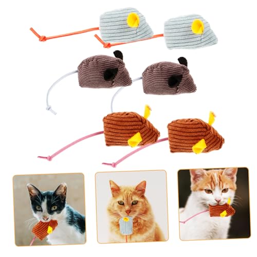 HOMOBABE 6stücke Teiliges Katzen-Spielzeug Mäuse Aus Plüsch Interaktive Kratzspielzeuge Für Katzen Für Beschäftigung Und Zahnpflege Sorgt Für Spaß Und Bewegung Im Innenbereich HOMOBABE 6stücke Teiliges Katzen-Spielzeug Mäuse Aus Plüsch Interaktive Kratzspielzeuge Für Katzen Für Beschäftigung Und Zahnpflege Sorgt Für Spaß Und Bewegung Im Innenbereich von HOMOBABE