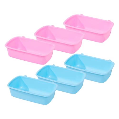 HOMOBABE 6 Stück Teiliges Futter und Wassernäpfe für Kleintiere Hängende Futterschalen für Hamster Meerschweinchen und Kleine Nager Wiederverwendbar Einfach zu Befestigen und Blau HOMOBABE 6 Stück Teiliges Futter und Wassernäpfe für Kleintiere Hängende Futterschalen für Hamster Meerschweinchen und Kleine Nager Wiederverwendbar Einfach zu Befestigen und Blau von HOMOBABE