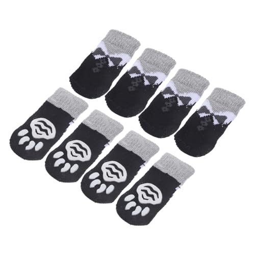 HOMOBABE 8 Stück Anti Rutsch Socken Für Hunde Und Katzen Warme Haustiersocken rutschfeste Pfotenschutz Schuhe Aus Atmungsaktivem Material Für Kleine Bis Große Tiere Geeignet Für HOMOBABE 8 Stück Anti Rutsch Socken Für Hunde Und Katzen Warme Haustiersocken rutschfeste Pfotenschutz Schuhe Aus Atmungsaktivem Material Für Kleine Bis Große Tiere Geeignet Für von HOMOBABE