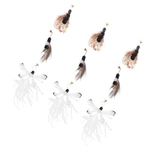HOMOBABE 9 Stück lustiges Katzenspielzeug Katzen-Teaser- für Katze Zauberstab Zubehör Katzenzauberstab Katze necken zauberstab ersatz Plastik HOMOBABE 9 Stück lustiges Katzenspielzeug Katzen-Teaser- für Katze Zauberstab Zubehör Katzenzauberstab Katze necken zauberstab ersatz Plastik von HOMOBABE