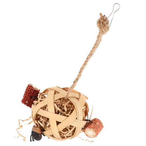 HOMOBABE Bambusballspielzeug Papagei Streich Haustier Vogel Vogelkäfigspielzeug für Sittiche Vogelspielzeug Vogel hängendes Kauspielzeug Bachspielzeug Maiskolben HOMOBABE Bambusballspielzeug Papagei Streich Haustier Vogel Vogelkäfigspielzeug für Sittiche Vogelspielzeug Vogel hängendes Kauspielzeug Bachspielzeug Maiskolben von HOMOBABE