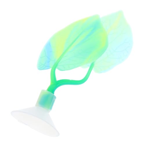 HOMOBABE Betta Fisch Hängematte aus Doppel Layer Ruheplatz für Aquarien Sicher und Pflegeleicht für Betta Fische Entspannen und Laichen Grünes Blattform Design von HOMOBABE