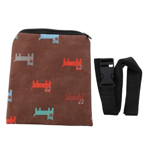 HOMOBABE Beutel für Hundefutter Hundebeutel Tasche für hundeleckereien Leckerli-Tasche für Haustiere Leckerlibeutel für das Hundetraining Stoff (Polyester) Coffee von HOMOBABE