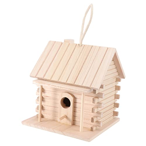 HOMOBABE Dekoration für den Vogelhäuschen draußen Zucht Vogelhäuser Vogelschlafhaus Outdoor- Material vogelhaus Vogelnest Vogelkäfig aus Holz hölzern Beige HOMOBABE Dekoration für den Vogelhäuschen draußen Zucht Vogelhäuser Vogelschlafhaus Outdoor- Material vogelhaus Vogelnest Vogelkäfig aus Holz hölzern Beige von HOMOBABE