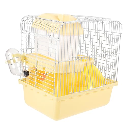 HOMOBABE Doppelstöckiger Hamsterkäfig im Schlossdesign Großer Rattenkäfig mit Abnehmbarer Plastikschale für Hamster und Kleintiere Wasserflasche Laufrad HOMOBABE Doppelstöckiger Hamsterkäfig im Schlossdesign Großer Rattenkäfig mit Abnehmbarer Plastikschale für Hamster und Kleintiere Wasserflasche Laufrad von HOMOBABE