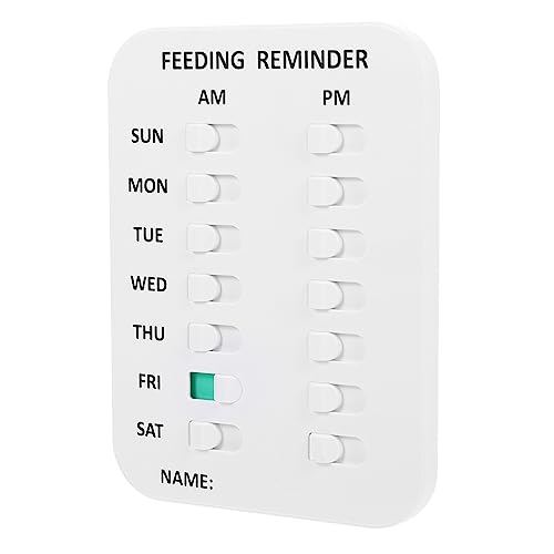 HOMOBABE Fütterungserinnerung Hundefütterungstracker Pet Feeder Automatic pet Feeding Reminder Futtererinnerung für Haustiere Zeitplantafel für Haustiere wöchentliche Hundefüttererinnerung HOMOBABE Fütterungserinnerung Hundefütterungstracker Pet Feeder Automatic pet Feeding Reminder Futtererinnerung für Haustiere Zeitplantafel für Haustiere wöchentliche Hundefüttererinnerung von HOMOBABE