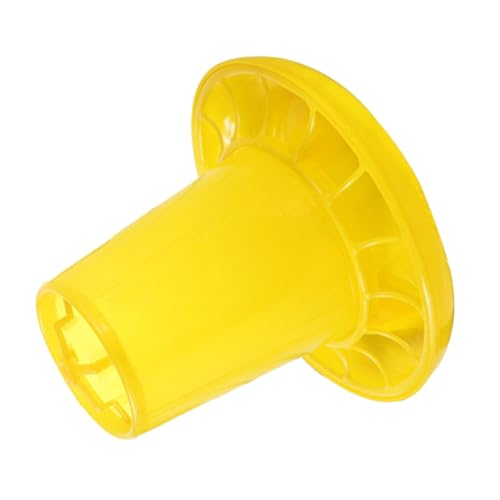HOMOBABE Futtereimer Hühnerzubehör Behälter Für Geflügelfutter Kükenfutterautomat Für Den Haushalt Futternutschale Füttern Futtertrog Für Geflügel Futterautomat Für Geflügel Plastik Yellow von HOMOBABE
