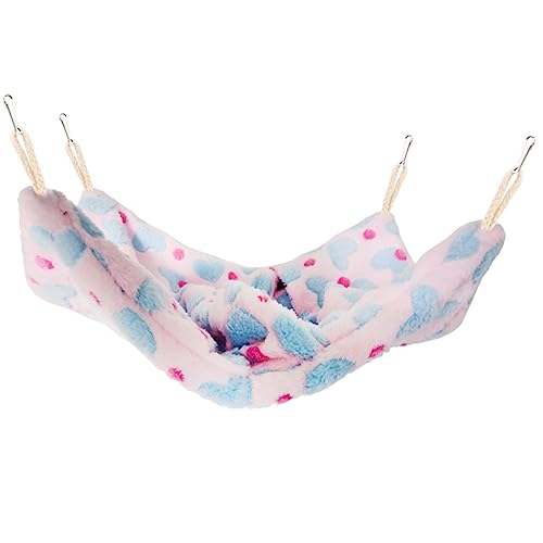 HOMOBABE Hängematte für Kleine Haustiere Warmes Hamsterbett für Chinchillas und Meerschweinchen Kreatives Design für Schlaf Winter und Käfige von HOMOBABE