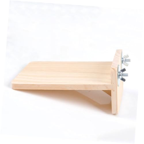 HOMOBABE Hamster Holzplattform für Kleine Haustiere Sicherer Spielplatz für Chinchilla Meerschweinchen und Eichhörnchen Einfach zu Montieren Verletzungsgefahr aus Natürlichen Materialien von HOMOBABE