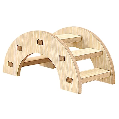 HOMOBABE Hamster Holzbrücke Spielzeug Kletteraccessoire Für Kleine Haustiere Stabil Und Platzsparend Für Hamsterkäfige Spielplatz Für Nager HOMOBABE Hamster Holzbrücke Spielzeug Kletteraccessoire Für Kleine Haustiere Stabil Und Platzsparend Für Hamsterkäfige Spielplatz Für Nager von HOMOBABE