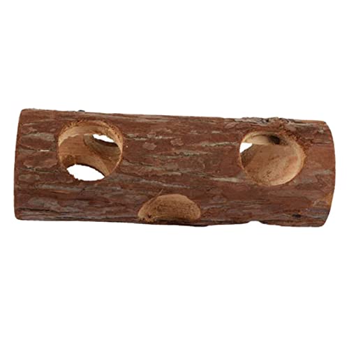 HOMOBABE Hamster Tunnel aus Holz Versteck für Zwerghamster und Kleintiere Langlebiges und Einfach zu Reinigendes für Hamster Rennmäuse und von HOMOBABE