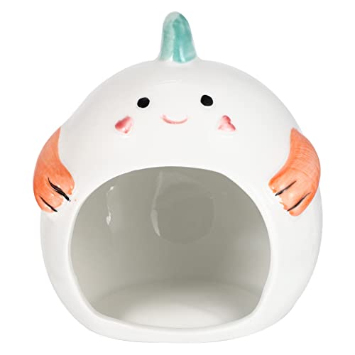 HOMOBABE Hamster Versteck aus Keramik Cartoon Schlafhaus für Kleine Haustiere Langlebig und Sicher zur Verbesserung Schlafqualität mit Ansprechendem Tierdesign Perfektes HOMOBABE Hamster Versteck aus Keramik Cartoon Schlafhaus für Kleine Haustiere Langlebig und Sicher zur Verbesserung Schlafqualität mit Ansprechendem Tierdesign Perfektes von HOMOBABE