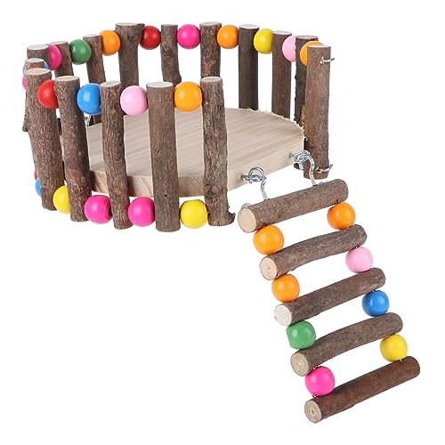 HOMOBABE Hamster Plattform Aus Kreative Kletterleiter Für Kleine Haustiere Für Käfig Und Spielzeug Fördert Beweglichkeit Und Erkundung Langlebig Und Bequem von HOMOBABE