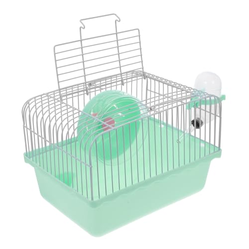 HOMOBABE Hamsterkäfig Einstreu für Meerschweinchenkäfige Hamsterträger Hase hamsterzubehör kaninchenkäfig Tragbare Transportbox für Hamster Tragbarer Hamster-Reisekäfig Green von HOMOBABE