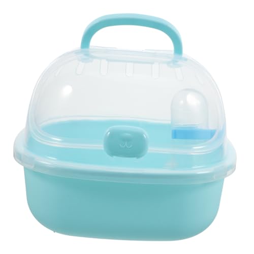 HOMOBABE Hamsterkäfig Hamster transportbox Hamster-Transporttruhe Meerschweinchen Träger Tragbarer Hamster-Reisekäfig Tragbare Transportbox für Hamster Mäusekäfig Rattenträger Sky-Blue HOMOBABE Hamsterkäfig Hamster transportbox Hamster-Transporttruhe Meerschweinchen Träger Tragbarer Hamster-Reisekäfig Tragbare Transportbox für Hamster Mäusekäfig Rattenträger Sky-Blue von HOMOBABE