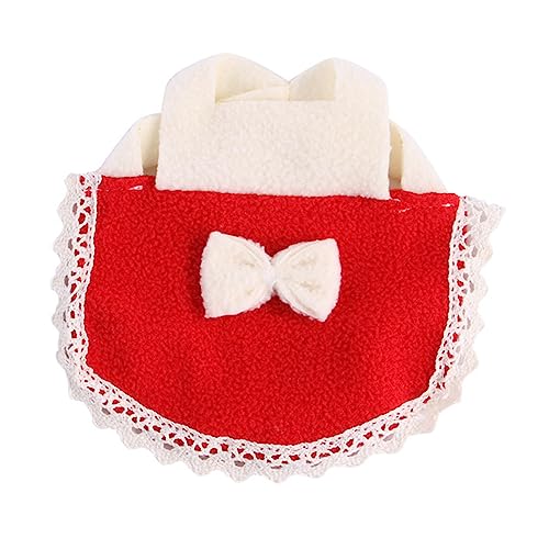 HOMOBABE Hamsterkleidung Hamsterschleifenkleidung Hamsterbogen-Outfit Haustier Atmungsaktiv Hamsterwestenkleidung Weste Mit Hamsterschleife Hamster-Bogen-kostüm Kleintierkleidung Stoff Rot von HOMOBABE
