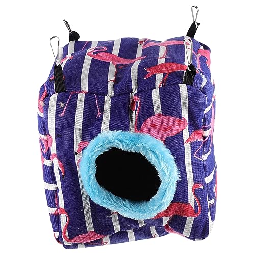 HOMOBABE Hamsternest Behandlung von Meerschweinchen Hängematte Meerschweinchen-Nest Futter für Meerschweinchenkäfige Tierbett tierzelt Igelnest Meerschweinchen warmes Bett Baumwolle Black von HOMOBABE