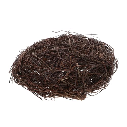 HOMOBABE Handgefertigtes Rattan Vogel Nest für Drinnen und Draußen Handgewebtes Vogel Nest Ornament für Garten und Wohnräume von HOMOBABE