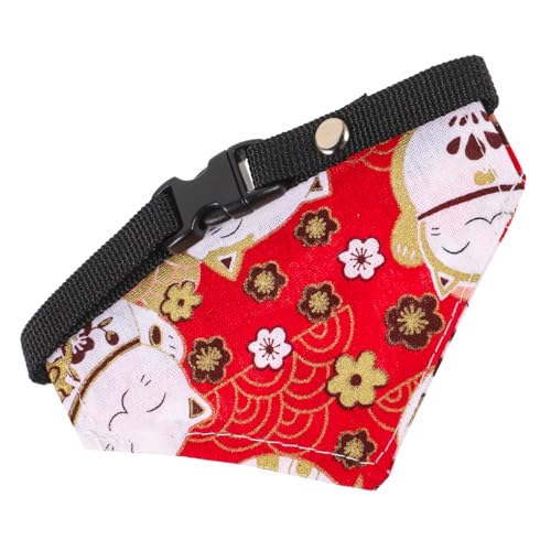 HOMOBABE Haustier-Dreiecksmaul Wahl des Züchters Hundebandana Plüsch Welpe Rassen pet Supplies Dog Bandana Katze dreieckiges Bandana Haustiergeburtstag dreieckiges Bandana- Denim rot von HOMOBABE