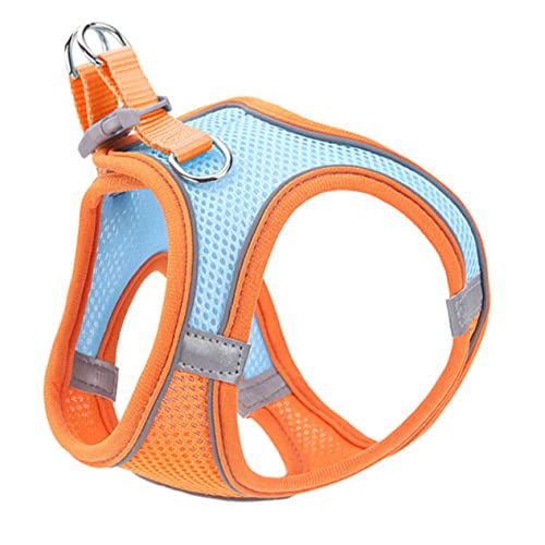 HOMOBABE Haustier Geschirr pet Supplies haustierbedarf Haustierartikel hundegeschir hundezuggeschirr Futterspender Weste bellen Regenmantel Haustiere Welpenleine Hundeleine Stoff Orange von HOMOBABE