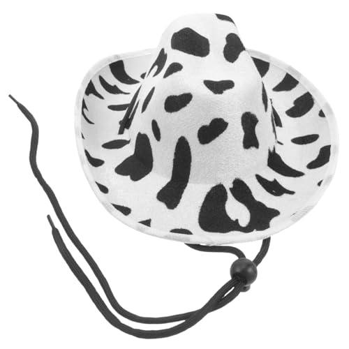 HOMOBABE Haustier Hut Kuhhut Mütze mit Leopardenmuster Sonnenhut Hut drucken Hundegeburtstagsmütze tiermütze hundefressnäpfe Pet-Kopfschmuck Hut für Hund Multifunktions-Kätzchenmütze Stoff von HOMOBABE