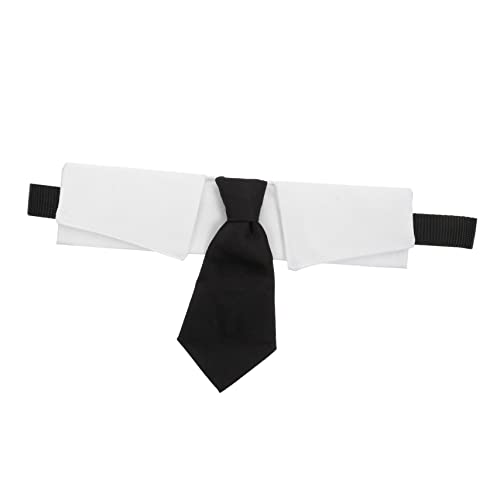 HOMOBABE Haustier Krawattenhalsband Hundezubehör Krawatte Und Einstecktuch Mit Fliege Halskostüme Verschluss Burgunderrot Haustier Fliege Bandana Kettenschnalle Für Welpen von HOMOBABE
